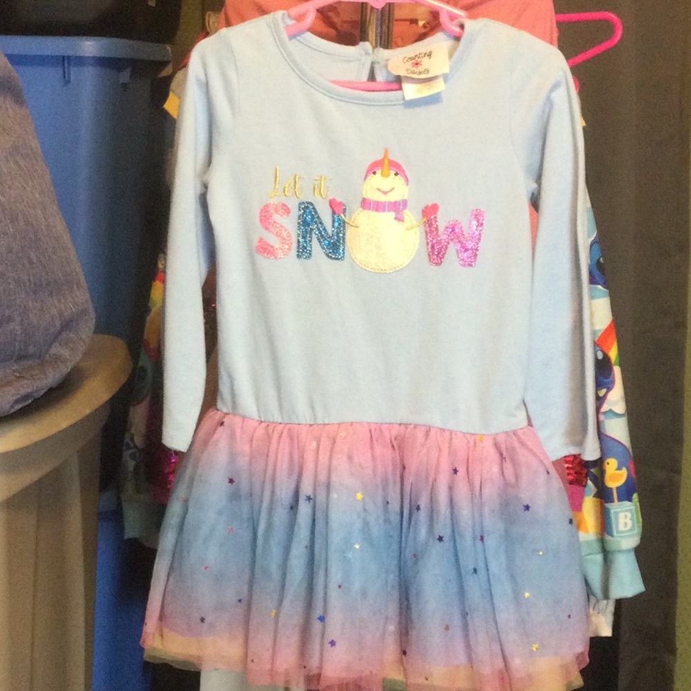 Counting daisies dress/ long top 4t